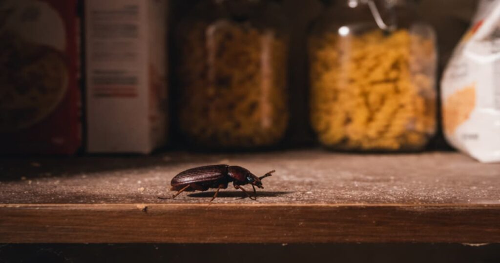 Pienet kovakuoriaiset sisällä